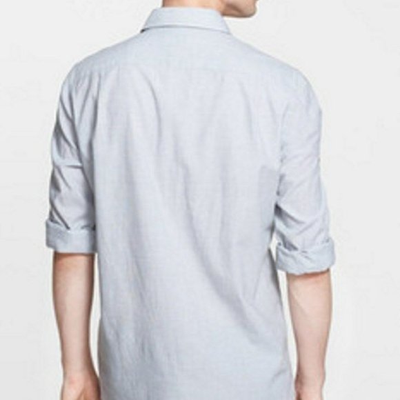 JACK SPADE Graham TUXEDO Dress SHIRT Pleated - Picture 2 of 3